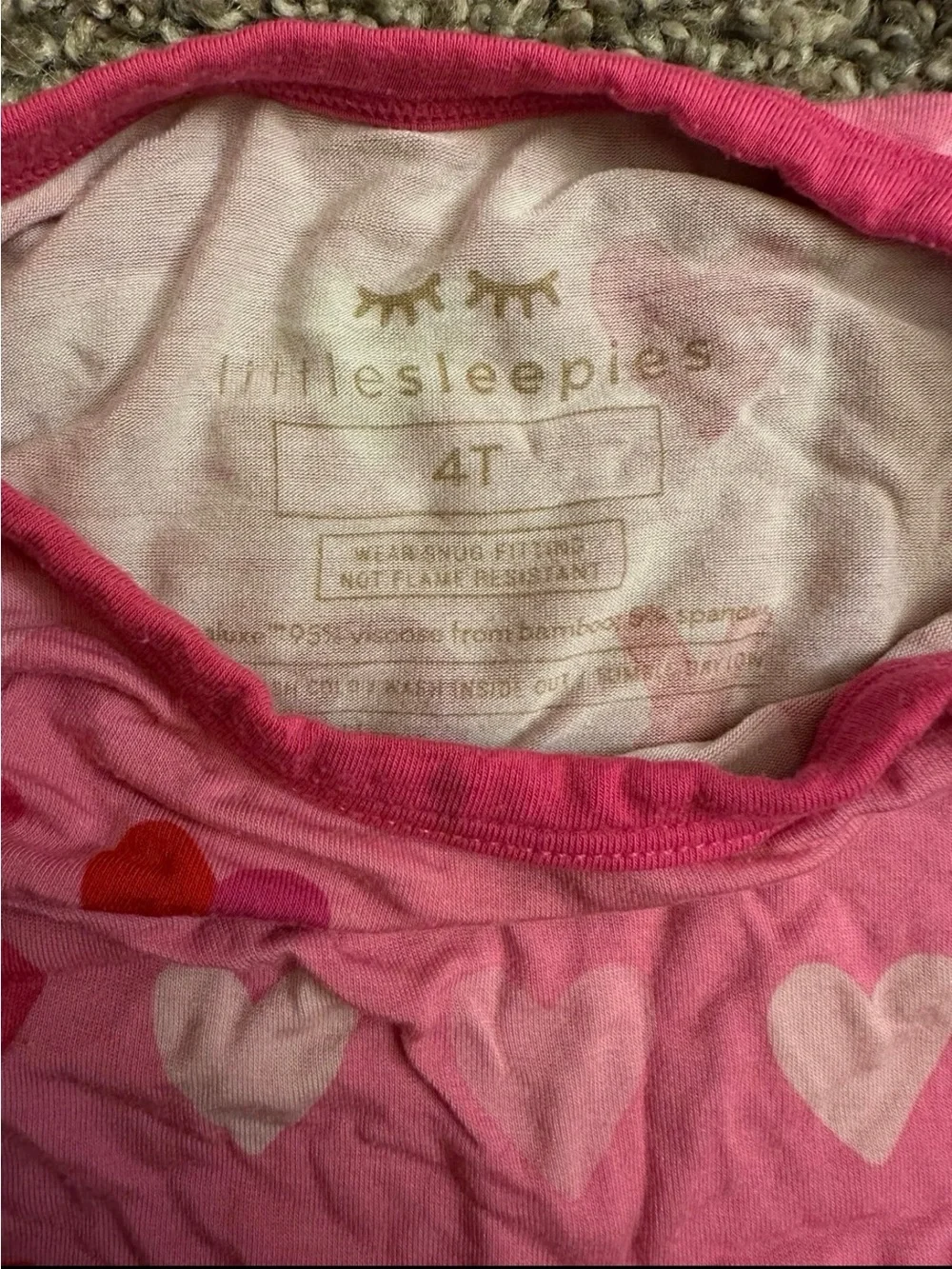 Little sleepies valentines day pjs